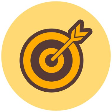 Hedef. Web simgesi basit illüstrasyon