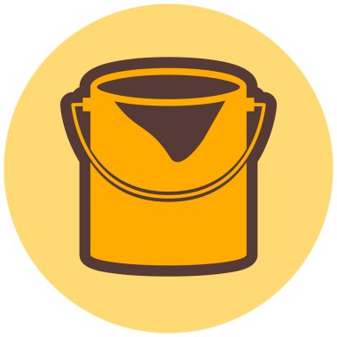 Kova. Web simgesi basit illüstrasyon