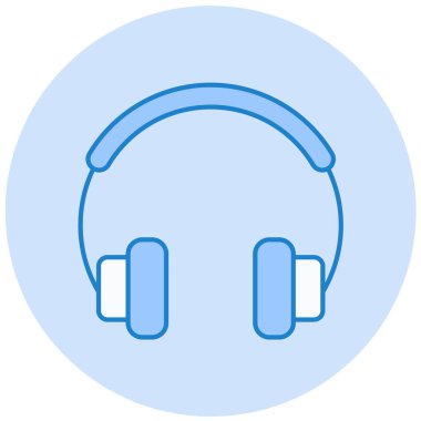 kulaklık simgesi vektör illüstrasyonu