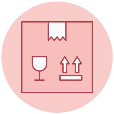 Teslimat. Web simgesi basit illüstrasyon