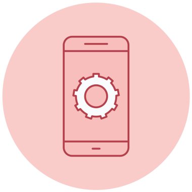 cep telefonu vektör simgesi modern basit tasarım