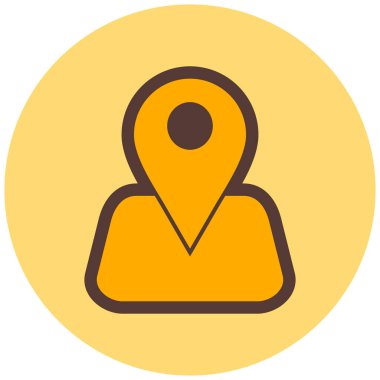 konum. Web simgesi basit illüstrasyon