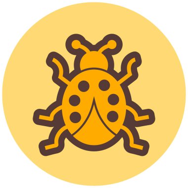 Böcek. Web simgesi basit illüstrasyon