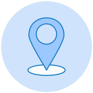 konum. Web simgesi basit illüstrasyon