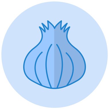 Soğan. Web simgesi basit illüstrasyon