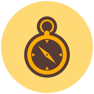 Pusula. Web simgesi basit illüstrasyon