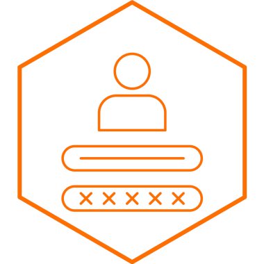 Kimlik simgesinin vektör illüstrasyonu