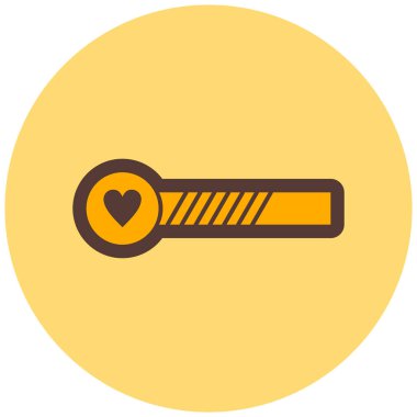 Kalp. Web simgesi basit illüstrasyon