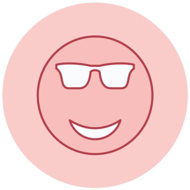 Yüz. Web simgesi basit illüstrasyon