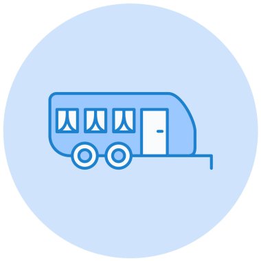 Otobüs. Web simgesi basit illüstrasyon