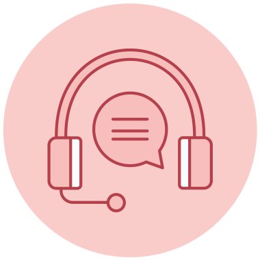 Destek. Web simgesi basit tasarım