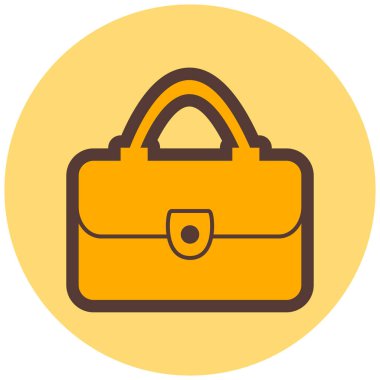 Çanta. Web simgesi basit illüstrasyon