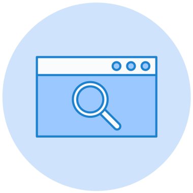 Ara. Web simgesi basit illüstrasyon