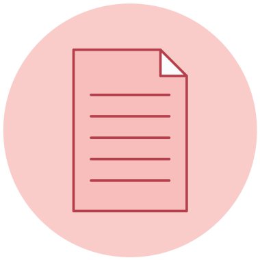 Belge. Web simgesi basit illüstrasyon