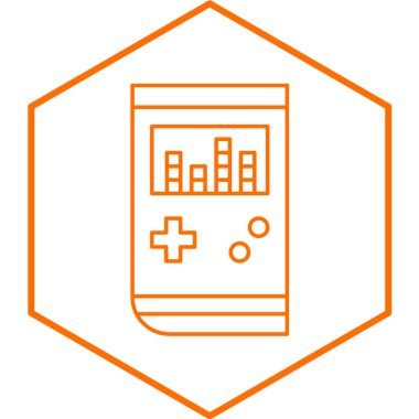 konsol oyun simgesi, basit tasarım vektör çizimi