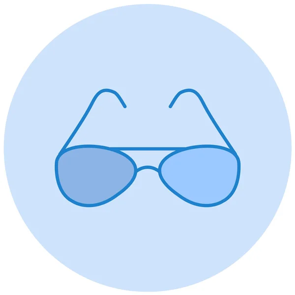 Lunettes Icône Web Illustration Simple — Image vectorielle