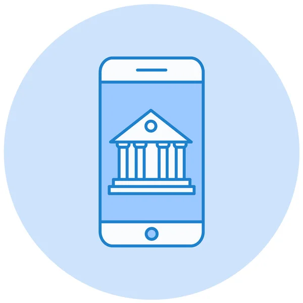 Мобільний Банк Значок Векторні Ілюстрації — стоковий вектор