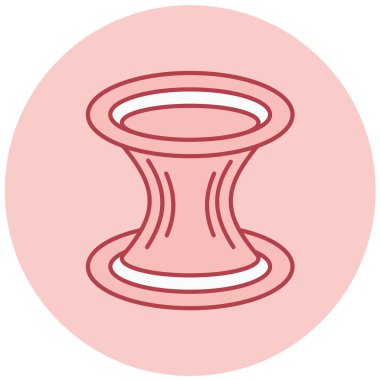 Tek bir altın madalya ikonunun eşsiz vektör çizimi