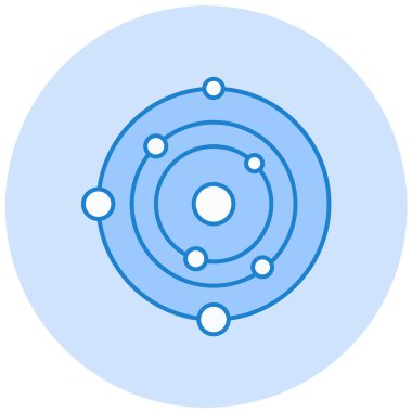 Galaksi vektör simgesi modern basit tasarım