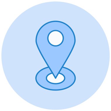 konum. Web simgesi basit illüstrasyon