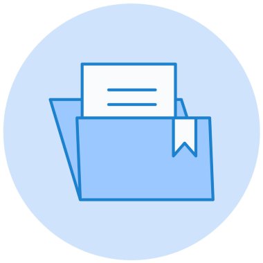 Belge. Web simgesi basit illüstrasyon