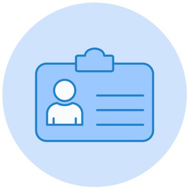 Kimlik kartı. Basit resimleme