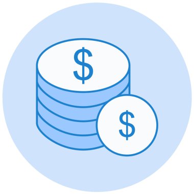 Dolar parası. Basit resimleme