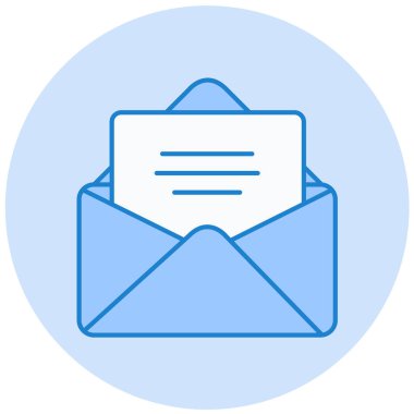 Zarf. Web simgesi basit illüstrasyon