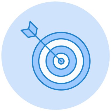 Hedef. Web simgesi basit illüstrasyon