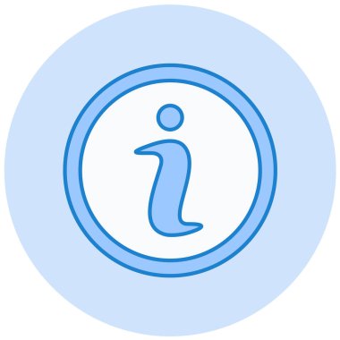 Bilgi. Web simgesi basit illüstrasyon