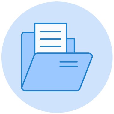 Belge. Web simgesi basit illüstrasyon