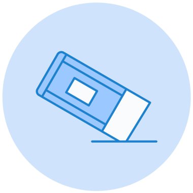 Silgi simgesinin vektör illüstrasyonu 