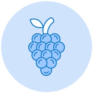 Üzüm. Web simgesi basit illüstrasyon