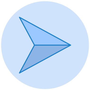 Ok. Web simgesi basit illüstrasyon