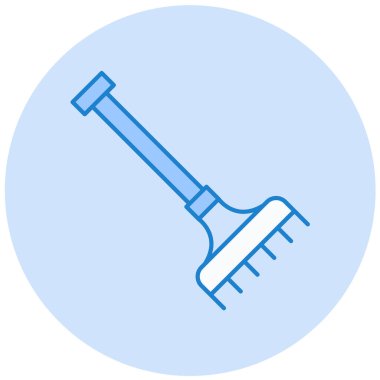 Tırmık ikonu. Vektör illüstrasyonu