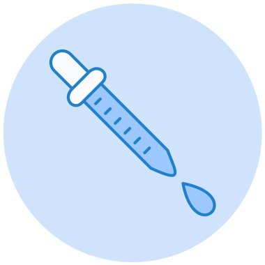 Pipette. Web simgesi basit illüstrasyon 