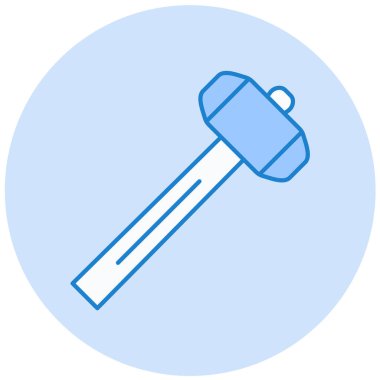 Çekiç. Web simgesi basit illüstrasyon