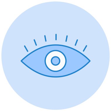 Göz. Web simgesi basit illüstrasyon