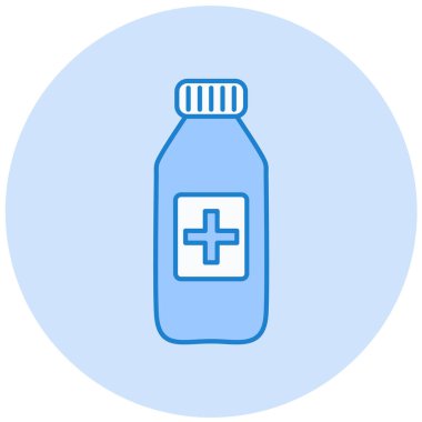 tıbbi şişe ikonu vektör illüstrasyonu 