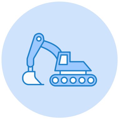 Kazıcı. Web simgesi basit illüstrasyon