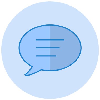 Konuş. Web simgesi basit illüstrasyon