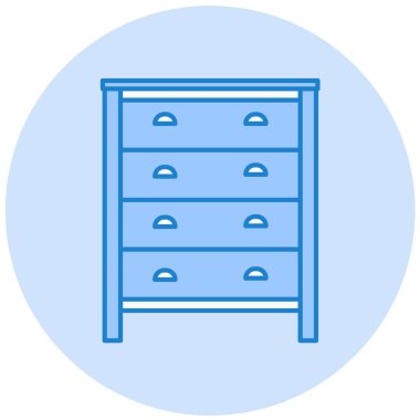 Dolap. Web simgesi basit illüstrasyon