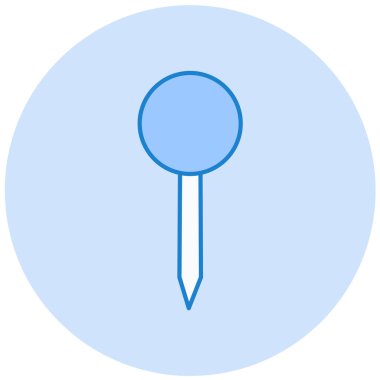 İğne. Web simgesi basit illüstrasyon