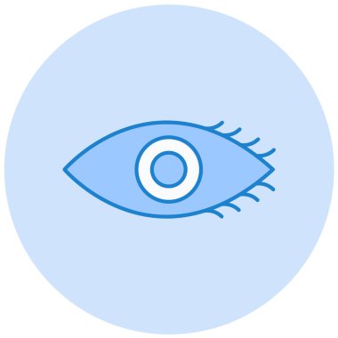 Göz. Web simgesi basit illüstrasyon