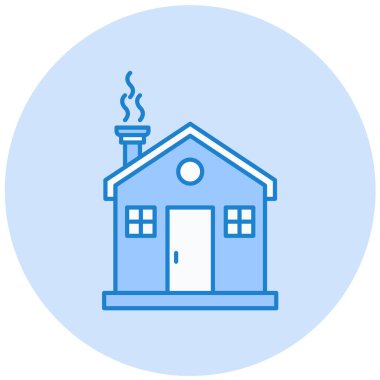 Ev. Web simgesi basit illüstrasyon