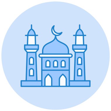 Cami. Web simgesi basit illüstrasyon