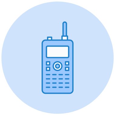Walkie talkie kutsal kişilerin resmi, vektör çizim