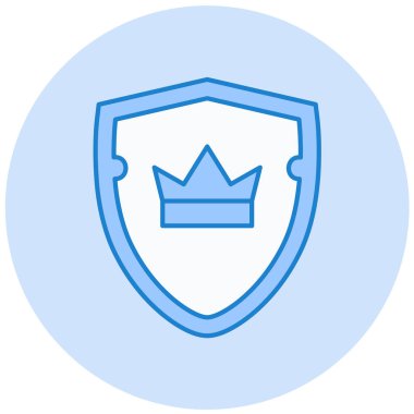 Kalkan. Web simgesi basit illüstrasyon