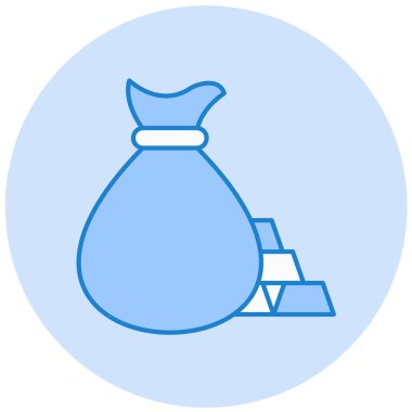 Para çantası. Basit resimleme