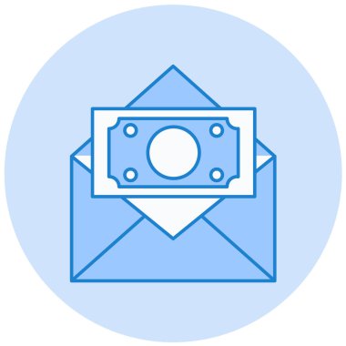 Para için. Web simgesi basit illüstrasyon